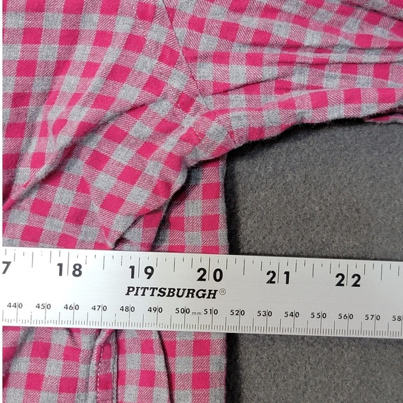 EUC Southern Tide Button Down Shirt Mens Medium Classic Fit RED/GREY Gingham - Picture 3 of 5